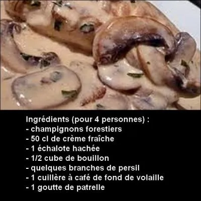 Quel est le nom de cette sauce ?