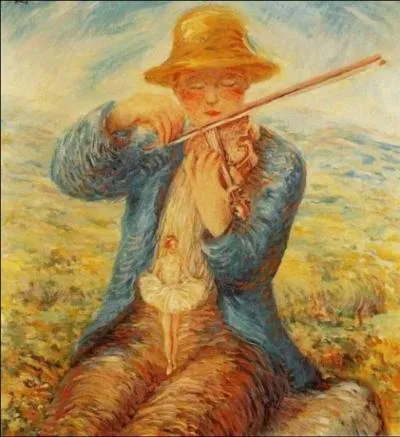 Qui a peint Le jeune violoniste et la danseuse ?