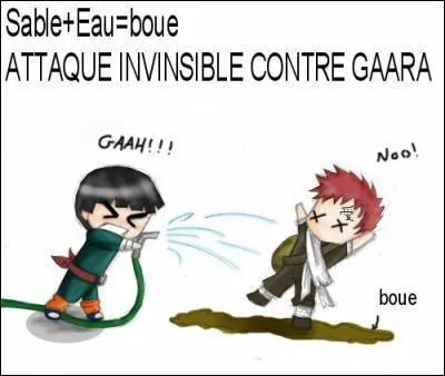 Quelle est l'attaque invincible contre Gaara ?