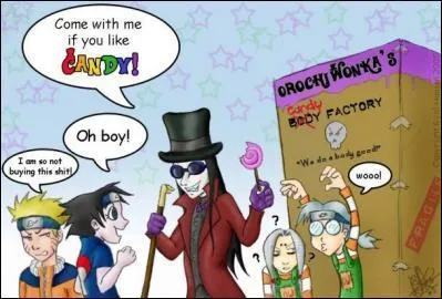 Qui a l'air intéressé par les bonbons d'Orochimaru ?