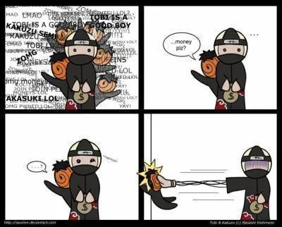 Pourquoi Tobi se prend-il une baffe de Kakuzu ?