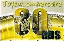 30 ans de mariage, cela se fête. Il s'agit des noces ...