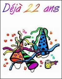 Vous êtes conviés aux 22 ans de mariage de vos amis, car ils fêtent leurs noces ...