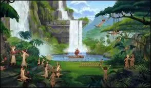 Par où sont passés Timon et Pumba avant d'arriver à destination d'Hakuna Matata ?