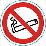 Qu'exprime cette cigarette barrée sur ce panneau ?