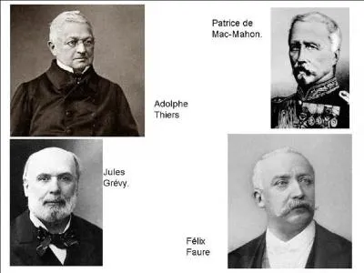 En 1873 eut lieu la première élection présidentielle. C'était des grands électeurs qui élisaient le président de la République. Savez-vous quels furent les résultats ?