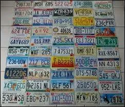 De quel pays viennent ces plaques d'immatriculation ?