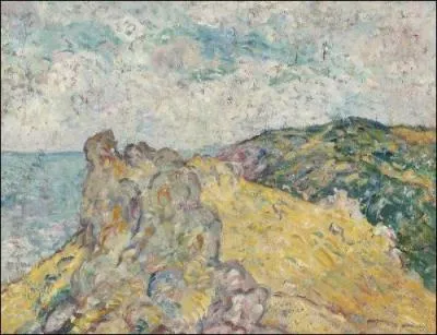 Qui a peint "Paysage à la falaise" ?