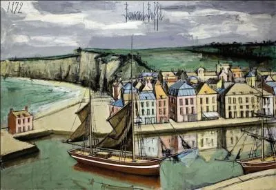 Qui a peint "Saint-Valéry-en-Caux, falaise d'Aval" ?