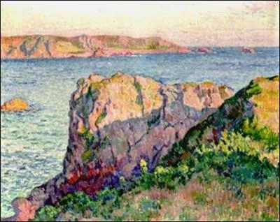 Qui a peint "Falaises, bord de mer" ?