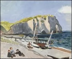 Qui a peint "Falaises à Etretat" ?