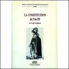 Fin du mois de mai 1795, les sans-culottes sont vaincus : ils sont arrêtés et parfois massacrés. Mais à cette même période, une commission de 11 membres est chargée de préparer une nouvelle Constitution. Qui en est le rapporteur ?