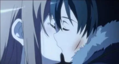 Avant de s'embrasser, que font Asuna et Kirito ?