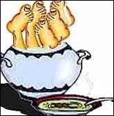 Que fait-on quand on met les pieds dans le plat ?