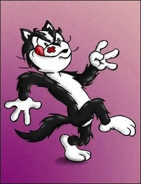 C'est un chat qui cherche  piger notre hros ?