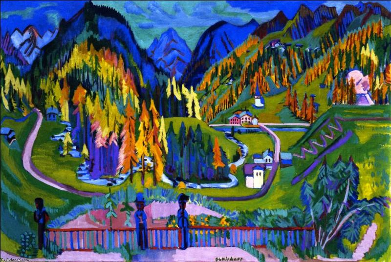 Qui a peint Vallée de Sertig à l'automne ?
