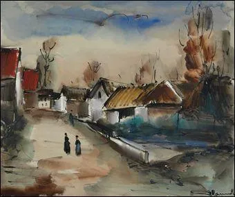 Qui a peint Paysage d'automne au village ?