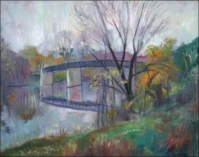 Qui a peint La passerelle de Chatou à l'automne ?