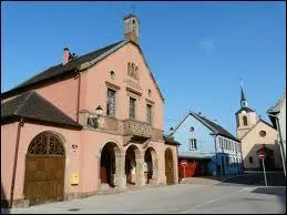 Nous partons maintenant à Hessenheim, village alsacien de l'arrondissement de Sélestat-Erstein. Nous sommes dans le département n° ...