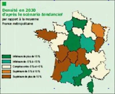 Attention : cette carte est une projection sur 2040. Que pr&eacute;voit-elle ?