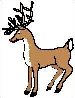 Ils sont huit à tirer le traîneau du Père Noël.