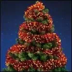 Avec quoi ce sapin est-il décoré ?