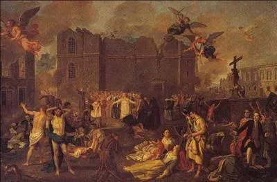 Que se passe-t-il le 1 novembre 1755, une catastrophe naturelle majeure provoqua la destruction d'une ville européenne. Egalement, elle provoqua une querelle entre les philosophes des lumières et la religion catholique. Que s'est-il passé et dans quelle ville cela est-il arrivé ?