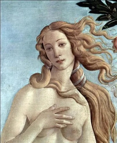 Qu'y a-t-il sous les pieds de Vénus dans le tableau de Botticelli "La naissance de Vénus" ?