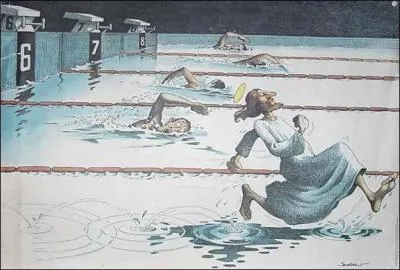 Il la poursuivit dans l'église ___ entière.