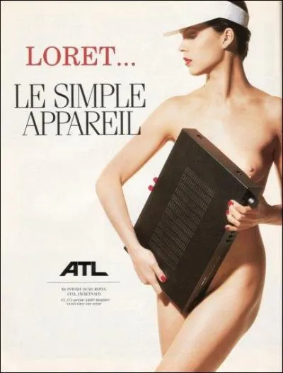 Bravo, l'image de la f(l)emme ! Décidément, les revendeurs sont prêts à toutes les roueries d'un goût douteux pour écouler leur camelote... Mais laquelle ?