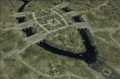 Quel nom donne-t-on au fort du Gondor situé sur une île au nord d'Osgiliath ? (Image caricaturale tirée du jeu "La Bataille pour la Terre du Milieu")