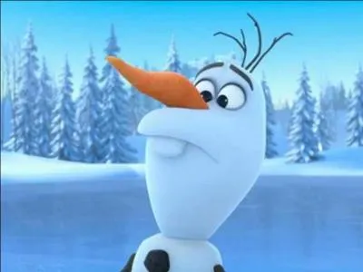 Le bonhomme de neige, qui bouge et qui parle s'appelle ...