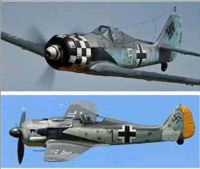 Cet avion a été conçu pour remplacer divers avions de chasse ou d'appui au sol qui étaitent complètement dépassés. Il a été réalisé, à la base pour lutter contre le « Spitfire anglais ». Les alliés lui donèrent le surnom de « Butcher Bird » (L'oiseau boucher). Quel est cet avion ?