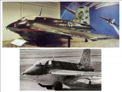 Cet avion était dangereux pour ses ennemis, dangereux pour son pilote, dangereux pour les « mécanos » qui le préparent. Il a été utilisé contre les bombardiers alliés avec peu de succès. Il pouvait attendre plus de 960 km/h. Quel est cet avion ?