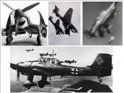 Cet avion a « foutu la trouille » terrible aux populations civiles en exode pendant la campagne de France en 1940. Cet avion est caractérisé, entre autres, par sa méthode d'attaque en piqué ! Quel est cet avion ?