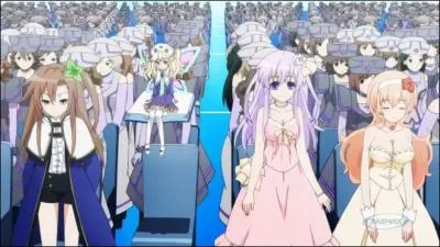 Dans l'épisode 1, comment était la robe de Blanc lors du traité de paix ?