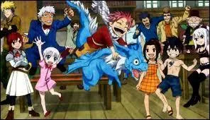 Quel est l'animal que Natsu chevauche sur l'image ?