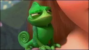 Comment s'appelle le caméléon, animal de compagnie de Raiponce ?