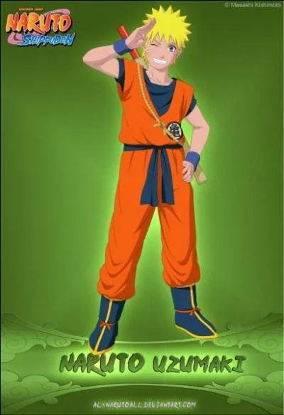 Il continue dans sa foulée avec un personnage de manga. Cette tenue est emblématique de la série...