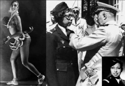 Engagée dès les premiers jours du conflit, elle continuera la guerre avec la France libre ! Son job sera l'espionnage et les missions secrètes. Cela ne l'empêchera pas de continuer à chanter pour les soldats, au front. Pour, elle l'expression « j'ai deux amours s'appliquera totalement. Qui est cette Grande Dame ?