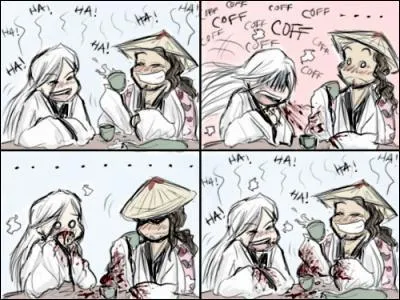 Quand Ukitake et Kyoraku commencent à rire, plus rien ne peut les arrêter à part peut-être...