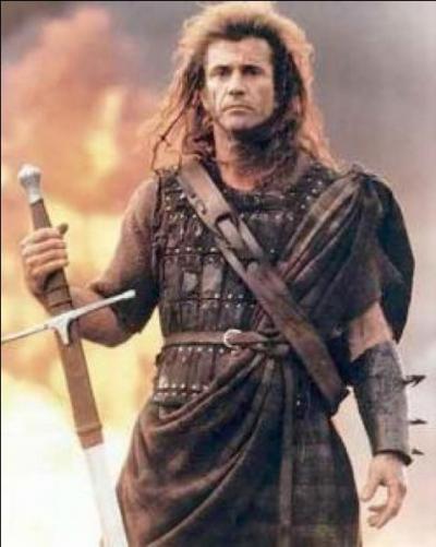 Dans le film ''Braveheart'', Mel Gibson incarne William Wallace. Lors des combats, le visage du héros est grimé aux couleurs de l'Écosse :