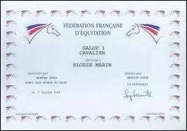 Avec quelle association passe-t-on son galop ?