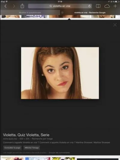 Comment Violetta s'appelle-t-elle dans la vraie vie ?