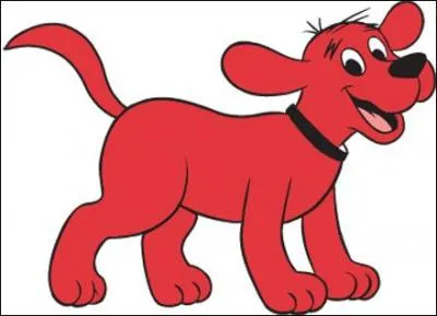 Au début des années 2000, un dessin animé mettait en scène un gros chien rouge qui portait le nom de :