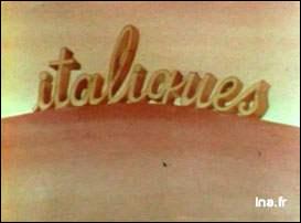 En 1971, quel était le sujet traité dans l'émission "Italiques" ?