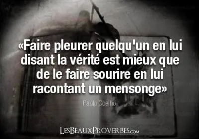 Est-ce qu'on peut laver en machine un tissu de mensonges ?