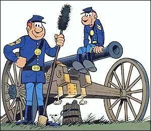 Quel est le nom du militaire un peu peureux ?