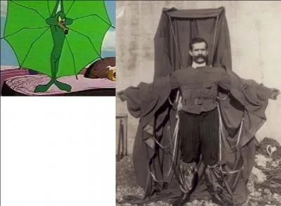 Franz Reichelt était un couturier. Il n'a pas voulu monter au 2e ou au 3e étage pour faire sa tentative. Mais au 1e étage cela a suffi pour le tuer ! Qu'a-t-il voulut faire ?