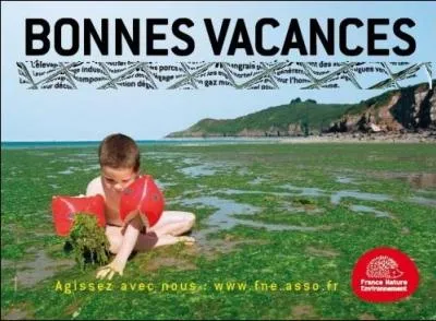 Qu'est-il écrit sous "Bonnes Vacances" ?